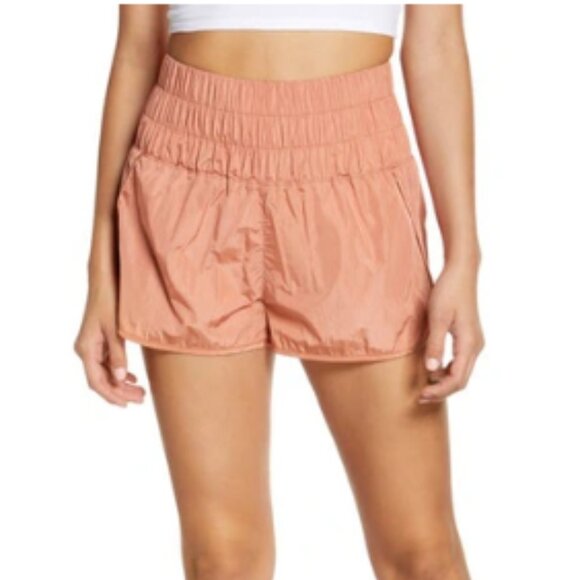 NWOT Free People Movement No Way Home Shorts in Brushed Apricot Small - Picture 1 of 7